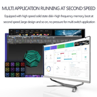 Factory Price Curved 24 & 27 Inch All-In-One PC Desktop I3 I5 I7 Gaming & Educational AIO Computer
