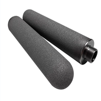 Filtre en métal poreux en titane PINSHANG 0,2 µm 0,5 3 1 5 2 25 10 microns 316L 304 en acier inoxydable fritté, diffuseur d'air, Chine