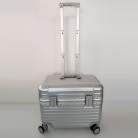 Valise de luxe à cadre en aluminium, bagage cabine 18-20 pouces, coque rigide ABS PC, sans fermeture éclair, avec serrure TSA et roues silencieuses pivotantes