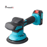 Podofo Pulidora Orbital de Coche de Alta Potencia 21V con Velocidad Ajustable, 6 Pulgadas, 6 Velocidades Variables, 5500 RPM, ODM