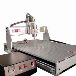 高精度6090 Cncルーター木製プラスチック材料彫刻Cncルーター彫刻ルーター彫刻機4 axi rotari CNC