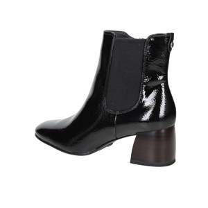 Bottines pour femme <span class=keywords><strong>Tamaris</strong></span> <span class=keywords><strong>en</strong></span> <span class=keywords><strong>cuir</strong></span> verni <span class=keywords><strong>noir</strong></span> à talon bloc mi-mollet - Product Image 3