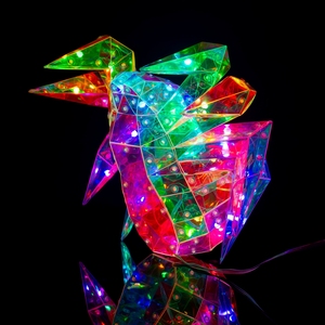Luz LED Multicolor con Efecto Cristal Holográfico 3D, Iluminación Prismática, Resistente al Agua, Luz Mágica de Araña, Brilla en la Oscuridad, para Fiestas de <span class=keywords><strong>Halloween</strong></span> - Product Image 6