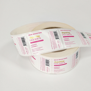 Etiquetas de vinilo blanco aptas para alimentos, resistentes al aceite, autoadhesivas, para envolturas de recipientes de miel y mermelada - Product Image 4