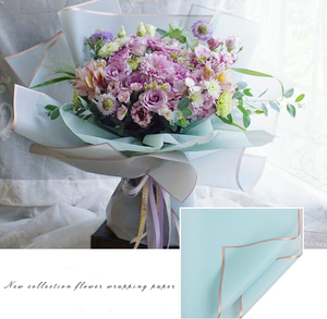 Vật Liệu Nhựa Vàng Cạnh Bó Không Thấm Nước Gói Hàn Quốc Tờ Giấy Cho Hoa - Product Image 6