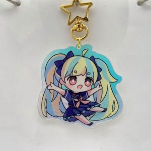 Personalized <b>Custom</b> Printed Acrylic Charms Shaker <b>Keychain</b> - Product Image 3