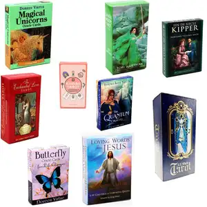 78 Tarot cubierta inglés 44 Oracle E-libro guía al por mayor bruja cartas de Tarot de adivinación juego carta de tarot