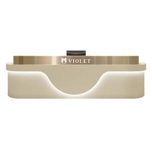 Table de comptoir en marbre blanc durable avec lumière LED pour salon de beauté Nail <span class=keywords><strong>Shop</strong></span> - Product Image 6