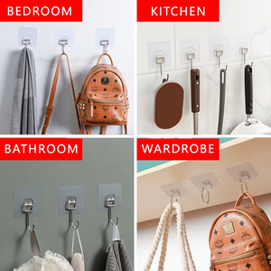 Crochets Adhésifs Rotatifs Étanche, Support Mural Robuste pour <span class=keywords><strong>Rangement</strong></span> de Cuisine et Salle de Bain - Product Image 4