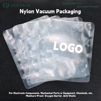 Sacs d'emballage sous vide en nylon composite ECOPACK, sacs d'emballage transparents antistatiques, emballage électronique personnalisé, emballage plastique