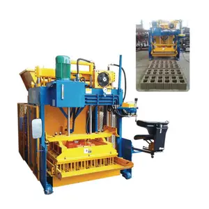 Low Investment Home Business Fully Automatic Portable 4-25 Concrete Block Making Machine Factory Price Africa