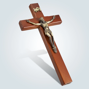 Bán buôn 2025 Tôn Giáo Jesus crucifix kim loại bảng chữ thập đứng cơ sở trang trí nội thất gỗ thủ công mỹ nghệ hộp gỗ tường dấu hiệu sơn - Product Image 6