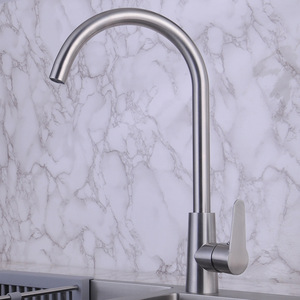 Grifo de Cocina de Acero Inoxidable 304, Monomando, Montaje en Encimera, Estilo Moderno, Válvula de Cerámica, Fácil Instalación - Product Image 1