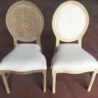 Винтажный деревянный стул louis silla с обивкой во французском стиле