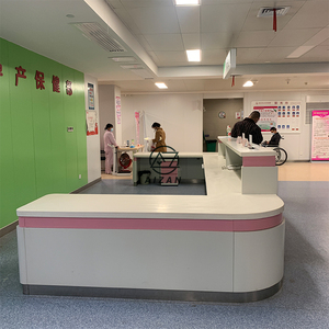 Bàn Tiếp Tân Bề Mặt Rắn Big Bệnh Viện Lớn Phòng Khám Tiếp Tân Bàn Chữ <span class=keywords><strong>U</strong></span> Điề<span class=keywords><strong>u</strong></span> Dưỡng Station - Product Image 3
