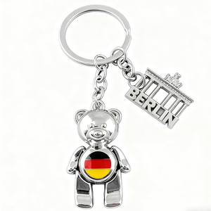 Chaveiro de Moeda Personalizado 3D da Alemanha, Presente de Viagem, Gancho de Liga de Zinco, Metal Personalizado, Estilo Vintage de Berlim, Leve, Turismo - Product Image 2