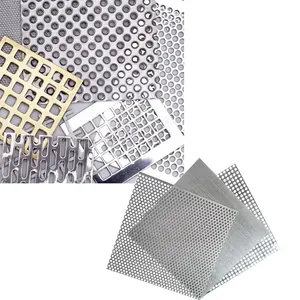Aluminum/Stainless Steel 304 316 micron perforated metal mesh round hole plate for decoration