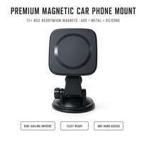 Support magnétique ABS 2026 pour téléphones 16 et 15 Pro Max – Accessoire portable pour voiture, lit et bureau