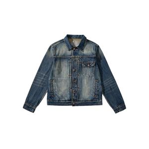 Chaqueta Vaquera Gruesa Otoño-Invierno 2025, Chaqueta Vaquera Retro Nostálgica con Múltiples Acabados Lavados |   Venta Directa de Fábrica - Product Image 1