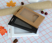 Boîte chinoise usine boîte de papier cadeau personnalisé pas cher avec fenêtre boîte de boîtier de téléphone portable