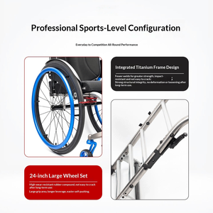 Fauteuil roulant manuel sportif portable et léger - Product Image 3