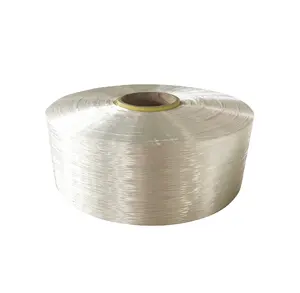 Fil de polyester blanc brut 100D 250D haute ténacité 8 GPD 100% fil de polyester pour fil à coudre