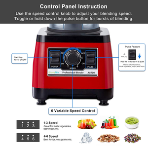 Licuadora Centrífuga Eléctrica de 3L, Procesador de Alimentos, Triturador de Hielo, Cuchillas de Acero Inoxidable, para Smoothies, Venta al Por Mayor de Fábrica - Product Image 4