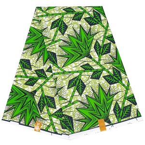 Tissu africain imprimé Ankara en polyester, motif floral coloré ethnique, pour confection de vêtements féminins. - Product Image 6