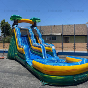 Tobogán Acuático Inflable de Grado Comercial para Diversión y Entretenimiento en la Piscina o el Parque - Product Image 6