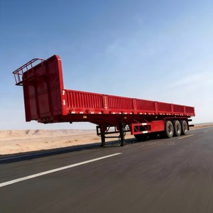 Remolque de Carga de Pared Lateral Abatible de 3 Ejes de Servicio Pesado, Fabricado en China - Product Image 2