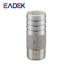 Conector de Tubería JIS B2302, Niple <span class=keywords><strong>Flexible</strong></span> Redondo Macho de Acero Inoxidable con Rosca Macho y Conexión de Manguera Igual de 1/8\" a 4\" - Product Image 2