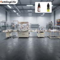 Machine de remplissage et de scellage de petites bouteilles de liquide pour huile de CBD Chuby Gorilla, avec pompe de chargement, pour huiles aromatiques et compte-gouttes