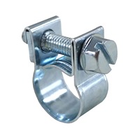 Abrazadera de Manguera de Acero al Carbono Galvanizado con Recubrimiento de Zinc Azul, de 6 mm a 31 mm, Mini Abrazadera de Tubo Hidráulico de Alta Resistencia con Ranura Simple