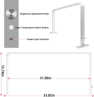 Lampe à ongles UV professionnelle avec logo personnalisé OEM, design en forme de demi-lune scintillante, rechargeable, haute puissance, éclairage de salon de beauté