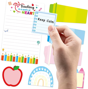 Promotional Office Supplies Customize Teacher Themed Sticky Note <strong>Pads</strong> Set Writable Index Tabs Memo <strong>Pads</strong> for Teachers - Product Image 3