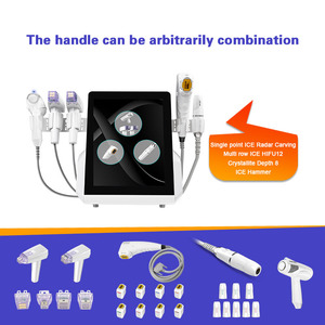 Portable 4-in-1 Hifu Machine Single Point Ice Vmax Crystallite Depth 8 Ice Hammer Facial Lifting Improve Enlarged Pores - Product Image 3