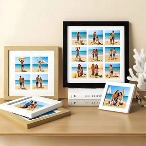Marco de fotos de madera Marco de fotos de <span class=keywords><strong>MDF</strong></span> moderno para pantalla de pared y Mesa 5x7 8x10 11x14 pulgadas Marco de fotos de madera - Product Image 1