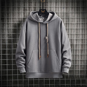 Nueva sudadera con capucha informal para hombre, de primavera y otoño, con capucha, manga larga, color sólido, suave, holgada y cómoda. - Product Image 1