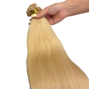 Extensiones de Cabello Humano Vietnamita con Punta de Queratina, Liso, Súper Doble Trama, Color Rubio Natural, Puntas Planas - Product Image 5