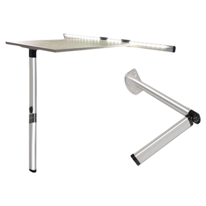 Kit de muebles de interior de coche, Clips Led de tira de luz, Riel de mesa Delgado, pata plegable para Camper van, <span class=keywords><strong>autocaravana</strong></span>, comedor - Product Image 3