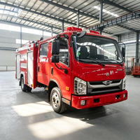 Camion de pompiers diesel 4x2, pompe à eau et mousse, multifonctionnel, 3001-5000L, 150-250HP, Euro 2-5