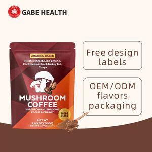 Poudre de café aux champignons biologiques, complément alimentaire, santé cérébrale, soulagement du stress, énergie durable, végétalien, pour adultes, bien-être quotidien - Product Image 5