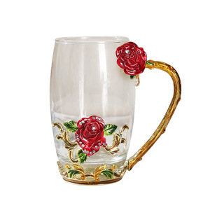 Vaso de Vidrio Esmaltado Creativo, Resistente al Calor, para Café, Té y Bebidas Aromáticas, Ideal para Regalos, Venta al por Mayor - Product Image 5