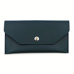 Wholesale Envelope Style PU Leather <b>Wallet</b> Customizable Snap Button <b>Card</b> <b>Holder</b> Cash Credit <b>Card</b> Button Open - Product Image 2