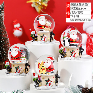 Santa Claus Phim Hoạt Hình Sáng Pha Lê Bóng Bông Tuyết Long Lanh Búp Bê Độc Đáo Cây Giáng Sinh Trang Trí Món Quà Hoàn Hảo Cho Trẻ Em - Product Image 6