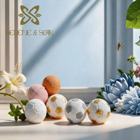 S&Soak Fournitures de spa bio personnalisables à marque privée, bombes de bain rondes, boules de douche, vente en gros