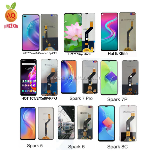 OEM Mobile Phone Lcd Display for Infinix X687 Screen for Zero 8i Lcd Screen for Tecno CE9 Display Screen for Tecno Camon 16p Lcd