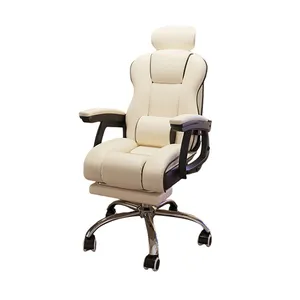 Chaise de bureau de patron en cuir véritable de luxe de style populaire chaise de bureau de meubles pivotante de direction