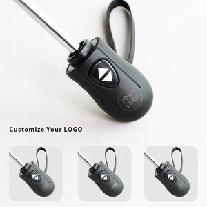 Portable 21 pouces impression personnalisée <span class=keywords><strong>6</strong></span> os 3 parapluie pliant avec protection UV noire pour femme - Product Image 3