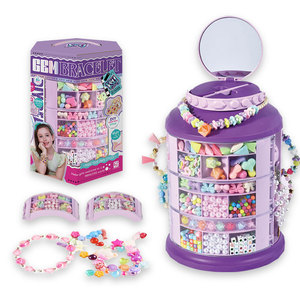 Boîte de rangement multicouche arc-en-ciel créative pour filles, ensemble de jouets de fabrication de bijoux avec accessoire de perles, cadeaux de Noël pour filles - Product Image 1